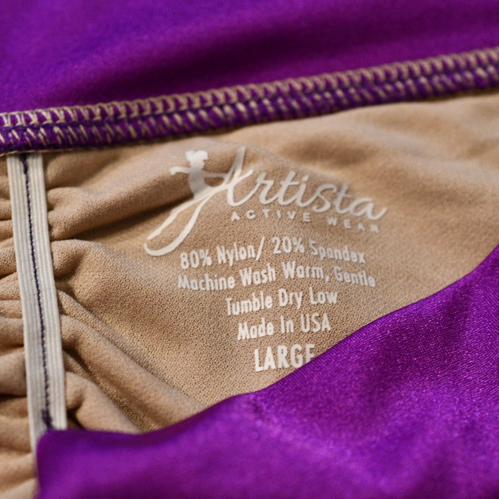 Arista Active Purple Hot Pants, Pole Shorts, NWOT - Picture 7 of 10